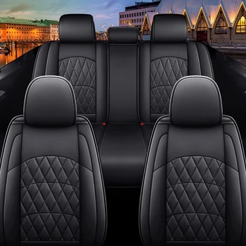 Чехлы для автомобильных сидений Honda Crv Fit Civic 8-го поколения Accord City Crz Insight Vezel Универсальные кожаные Водонепроницаемые Автоаксессуары