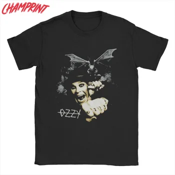 Мужские футболки Ozzy Osbourne, топы из 100% хлопка, хипстерские футболки с коротким рукавом и круглым воротом, футболка большого размера