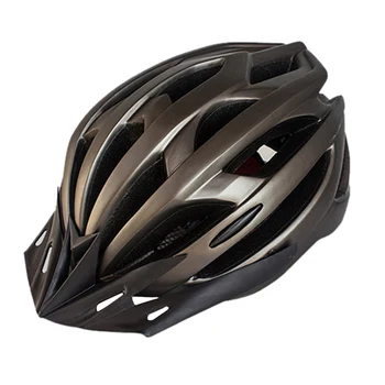 Встроенный шлем с задним фонарем, снаряжение для езды на велосипеде, мужская защитная велосипедная шляпа