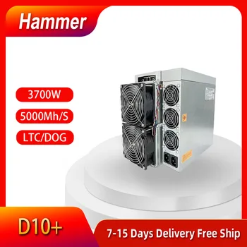 Hammer D10 + 5000mh/ s мощностью 3700 Вт mining dog / LTC на складе в Шэньчжэне лучше, чем Antminer L7 8800 9050 9300 9500 дешевый быстрый возврат