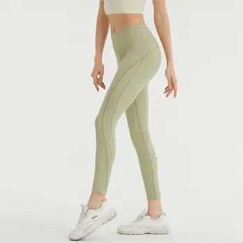 штаны для йоги с высокой талией, подтягивающие ягодицы, обтягивающие эластичные летние новые утягивающие брюки для фитнеса nine points для похудения