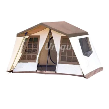 Портативная двухслойная палатка для кемпинга, лесной домик, защита от комаров, приключения в полевых условиях, выживание, навес от солнца