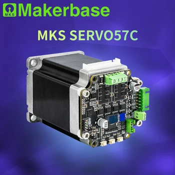 Makerbase MKS SERVO57C NEMA23 драйвер шагового двигателя с замкнутым контуром с ЧПУ 3D принтер для Gen_L FOC тихий и эффективный RS485