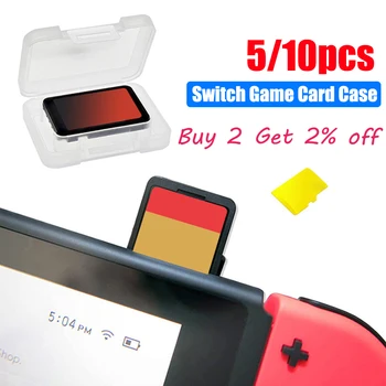 Переключатель Футляр для игровых карт Коробка для Nintendo Switch OLED / Lite Коробка для сбора мини-игровых карт Держатель для хранения Защитная крышка Аксессуар
