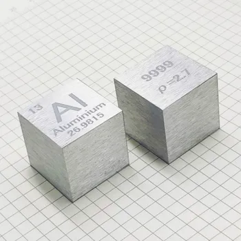 Алюминиевый металл 1 дюйм 25,4 мм плотностью 99,99% чистый для коллекции Element