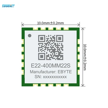 SX1268 433 МГц 470 МГц Lora Беспроводной Радиочастотный Модуль CDSENET E22-400MM22S 22dbm 7 км SMD Антенна С Отверстиями Для Штамповки/IPEX Малого Размера