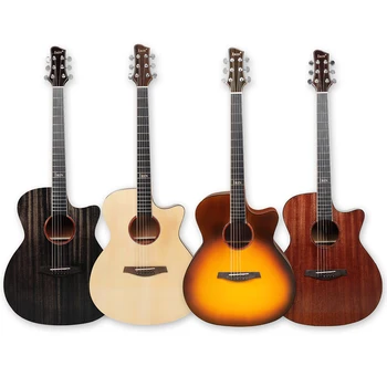 Комплект акустической гитары IRIN 40 дюймов, корпус из красного дерева, 6 струн, народная гитара, подходит для начинающих/любителей музыки