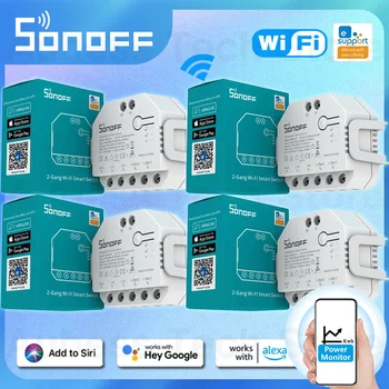SONOFF DUAL R3 WiFi Smart Switch 2 Банды Двойной Релейный Модуль Измерения Мощности DIY Модуль Выключателя Света Для eWeLink Alexa Google Home