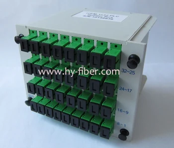 Волоконно-оптический разветвитель PLC 1x32 кассета SC / APC Разъем FTTH Применение 10 шт.