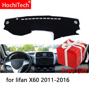 Для lifan X60 2011-2016, чехлы для приборной панели автомобиля с правым и левым рулем, коврик, тент, подушка, ковры, аксессуары