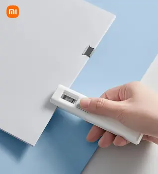 Xiaomi Staple Metal Clip, Ручная машинка для стрижки бумаги с многоразовой фиксацией, Организующий степлер, Многоразовый зажим для скрепления документов