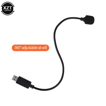 Петличный USB-Микрофон с регулируемым на 360 градусов Конденсаторным Микрофоном Кабель-Адаптер для iPhone Android Смартфон/iPad ПК Компьютер ноутбук