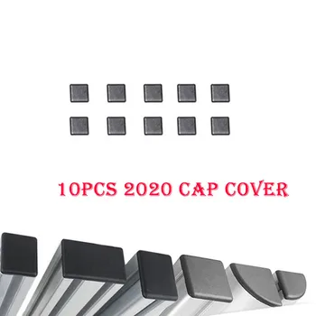 10ШТ Нейлоновый алюминиевый профиль, торцевая крышка, накладка для деталей 3D-принтера с ЧПУ, алюминиевый профиль европейского стандарта 2020, черный