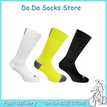 Дышащие велосипедные носки для гонок, носки для спорта на открытом воздухе, носки для шоссейного велоспорта, мужские и женские носки для бега, катания на горных велосипедах