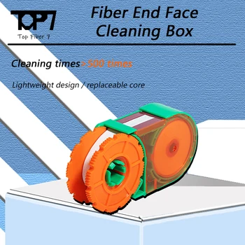 Коробка для чистки Оптического волокна KCC-600 Jumper Pigtail Cleaner Для Протирания Торцевого Интерфейса Салфеткой Для Протирания Волоконно-Оптической Ткани Без пыли