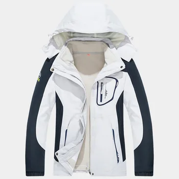 Мягкая осенне-зимняя съемная походная одежда для мужчин и женщин, ветрозащитный водонепроницаемый комплект пальто