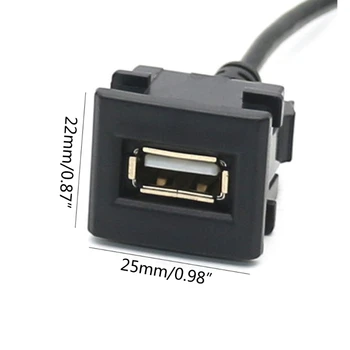 Однопортовый USB-порт для подключения к приборной панели автомобиля, кабель-удлинитель от мужчины к женщине