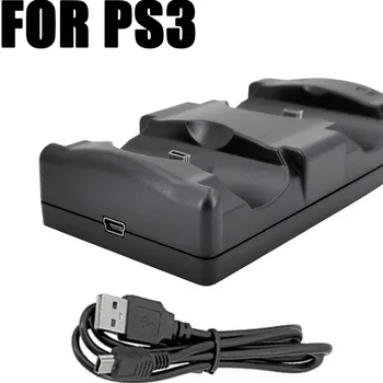 Двойное зарядное Устройство B Dual Charging Powered Dock Charger для PlayStation 3 для Sony для Контроллера PS3 и навигации Move