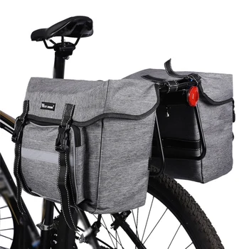 25-литровая сумка для багажника на заднем сиденье велосипеда, Сумка Большой емкости, Багажник, Дождевик, Корзины, Оборудование
