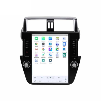 12,1-дюймовый вертикальный сенсорный экран в стиле tesla автомобильный DVD-плеер Android 11, GPS-навигация для Toyota, для Prado 2014-2017