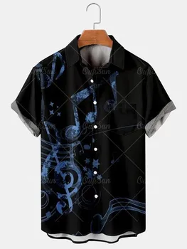 Гавайская рубашка Мужская одежда Оверсайз Социальная мужская рубашка Harajuku Продвижение мужской одежды Бесплатная доставка Корейская уличная одежда Гавайи
