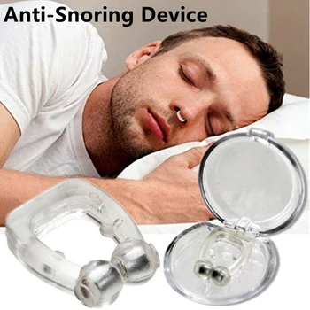 8 шт. / лот, Зажим для носа от храпа, Силиконовый Магнитный поднос для сна, Глушитель для лечения храпа, Ночное устройство