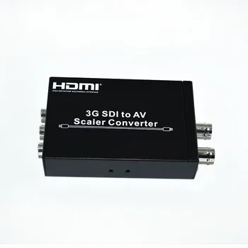 Новый конвертер 3G SDI в AV Scaler, 3G/HD/SD SDI в R /L RCA адаптер Конвертер