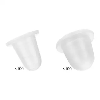 100 штук силиконовых чашечек для чернил с дизайном дна, колпачки для пигментных чернил