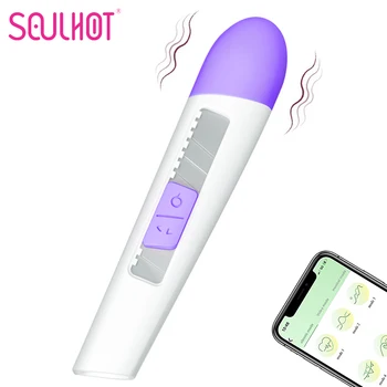 Приложение для управления на большом расстоянии, вибратор для женщин, стимулятор клитора, беспроводной фаллоимитатор Bluetooth, массажер точки G, секс-игрушки для взрослых