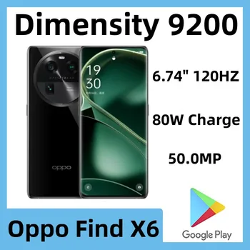 Оригинальный Мобильный Телефон Oppo Find X6 Dimensity 9200 Восьмиядерный 6,74 