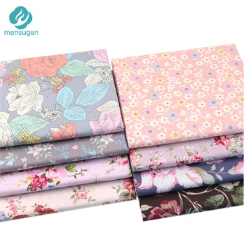 Новейшие метры ткани из 100% хлопка с цветочным принтом для платьев, подушек, одеял, швейных тканей DIY Telas