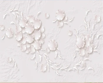 бейбехан Пользовательские фотообои 3d фрески дикие равнины лист лотоса рыба червь текстура фона обои papel de pared