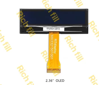 2,36-дюймовый 24P SPI COG Желтый OLED-дисплей SSD1305 Драйвер 128*22 IIC I2C 8-битный Параллельный интерфейс 3003321501001 2150315A25