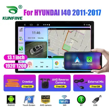 13,1-дюймовый Автомобильный Радиоприемник для HYUNDAI I40 2011 2012-2017 Автомобильный DVD GPS Навигация Стерео Carplay 2 Din Центральный Мультимедийный Android Auto