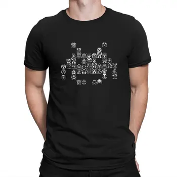 Футболка в стиле поп-культуры Space Invaders, снимающая видеоигры, футболка с круглым вырезом в стиле гранж, одежда в стиле харадзюку
