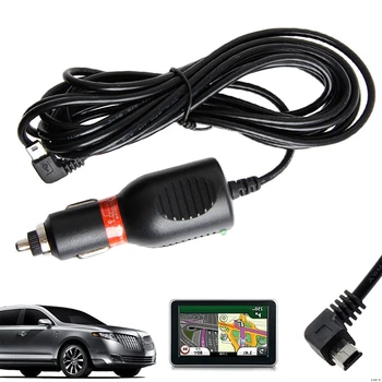 Автомобильное зарядное устройство постоянного тока Кабель-адаптер Mini USB для GARMIN GPS Nuvi 1.5A