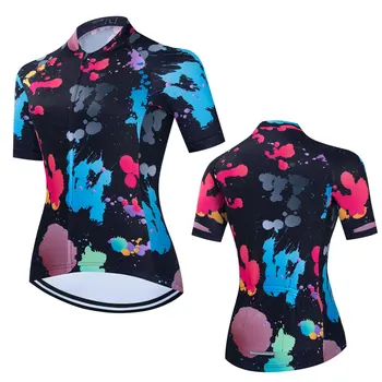 Майки для велоспорта с необычным рисунком, женские летние майки для велоспорта с короткими рукавами, Быстросохнущая велосипедная одежда, топы для велоспорта на горных шоссейных велосипедах