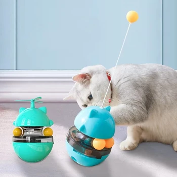 забавный обучающий умный котенок кошачий мяч умный тизер-неваляшка Интерактивная игрушка для домашних кошек