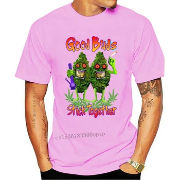 Мужская одежда, футболка Weed Good Buds Stick Together