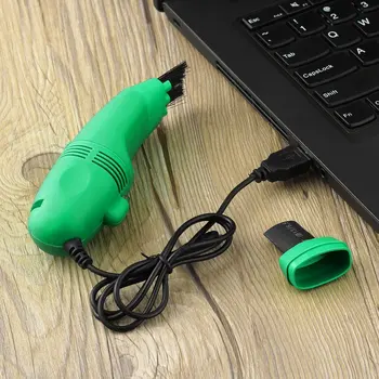1 шт. Высококачественный зеленый очиститель клавиатуры USB Мини-пылесос для компьютерной клавиатуры