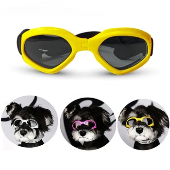 Складные очки для домашних собак с защитой от ультрафиолета лыжные Очки для собак Для путешествий Регулируемый Ремешок Солнцезащитные очки для домашних животных Аксессуары для собак и кошек Зоотовары