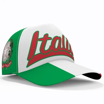 Бейсболка Италия 3d Бесплатное пользовательское название Логотип команды It Italiana Шляпы Ita Страна Путешествия Рыбалка Итальянская нация Флаг Италии головной убор