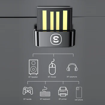 Беспроводной передатчик-приемник, портативный беспроводной USB-адаптер, внешний ключ, совместимый с Bluetooth, для планшета/телефона Android