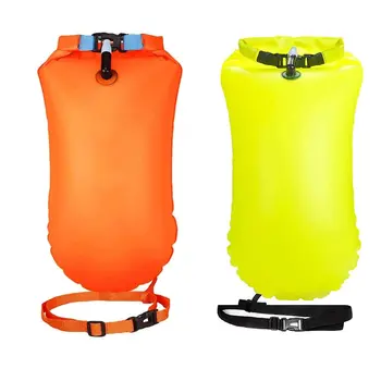 17-литровые водонепроницаемые сухие сумки, надувная сумка для плавания, видимая надувная сумка с местом для хранения, Регулируемый поясной ремень для плавания