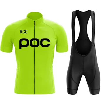 2022 RCC POC, Комплект из джерси для велоспорта, форма MTB, Велосипедная одежда, Быстросохнущая Велосипедная одежда, Мужская Короткая Майо-Кюлот