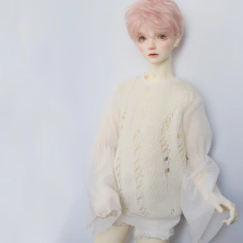 D04-B049 детская игрушка ручной работы 1/3 1/4 SD10 Uncle68 73 Кукла BJD/SD кукла белый выдолбленный лоскутный пуловер с расклешенными рукавами 1шт