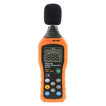 Горячий продаваемый Цифровой Измеритель уровня звука PM6708 от 30 до 130 дБ Цифровой Тестер Шума Шумомер сделано на заводе в Китае
