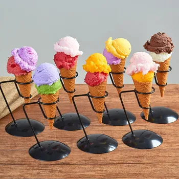 Имитационная модель мороженого Модель пломбира с искусственными фруктами модель пломбира с мороженым образец модели поддельного пломбира реквизит для украшения