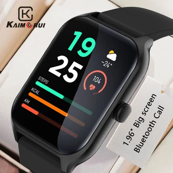 KAIMORUI, 1,96-дюймовые смарт-часы с Bluetooth-вызовом, мужские и женские пульсометры, спортивные часы, мужские и женские умные часы для Xiaomi Huawei