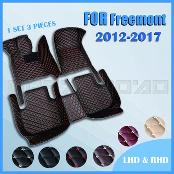 Автомобильные коврики для Fiat Freemont Seven seats 2012 2013 2014 2015 2016 2017, автомобильные накладки для ног на заказ, автомобильный ковер